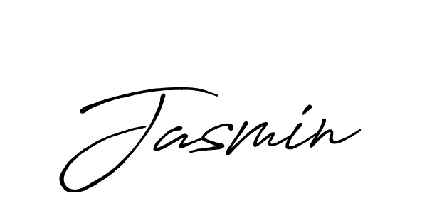 Jasmin stylish signature style. Best Handwritten Sign (Antro_Vectra_Bolder) for my name. Handwritten Signature Collection Ideas for my name Jasmin. Jasmin signature style 7 images and pictures png