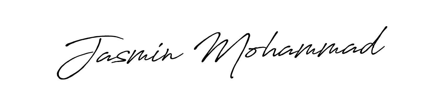 Make a beautiful signature design for name Jasmin Mohammad. Use this online signature maker to create a handwritten signature for free. Jasmin Mohammad signature style 7 images and pictures png