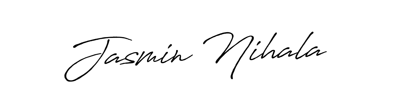 Here are the top 10 professional signature styles for the name Jasmin Nihala. These are the best autograph styles you can use for your name. Jasmin Nihala signature style 7 images and pictures png