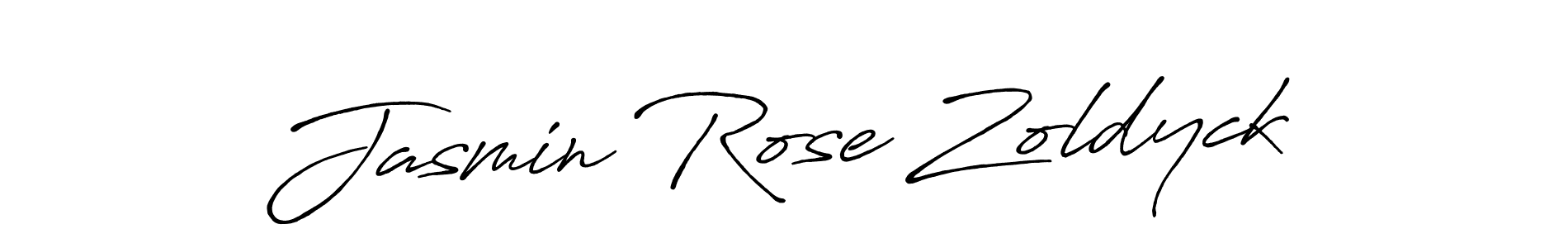 Create a beautiful signature design for name Jasmin Rose Zoldyck. With this signature (Antro_Vectra_Bolder) fonts, you can make a handwritten signature for free. Jasmin Rose Zoldyck signature style 7 images and pictures png