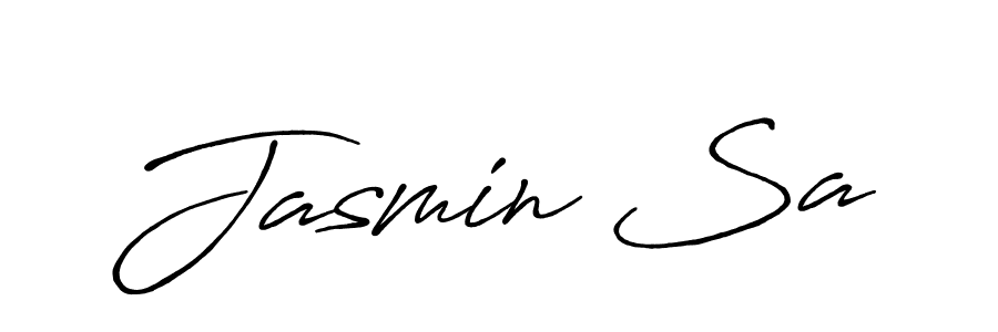 Also You can easily find your signature by using the search form. We will create Jasmin Sa name handwritten signature images for you free of cost using Antro_Vectra_Bolder sign style. Jasmin Sa signature style 7 images and pictures png