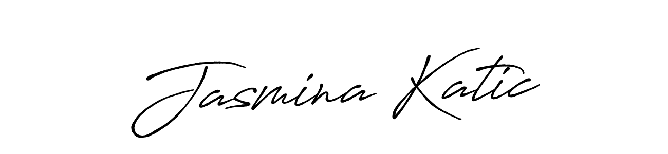Make a beautiful signature design for name Jasmina Katic. With this signature (Antro_Vectra_Bolder) style, you can create a handwritten signature for free. Jasmina Katic signature style 7 images and pictures png