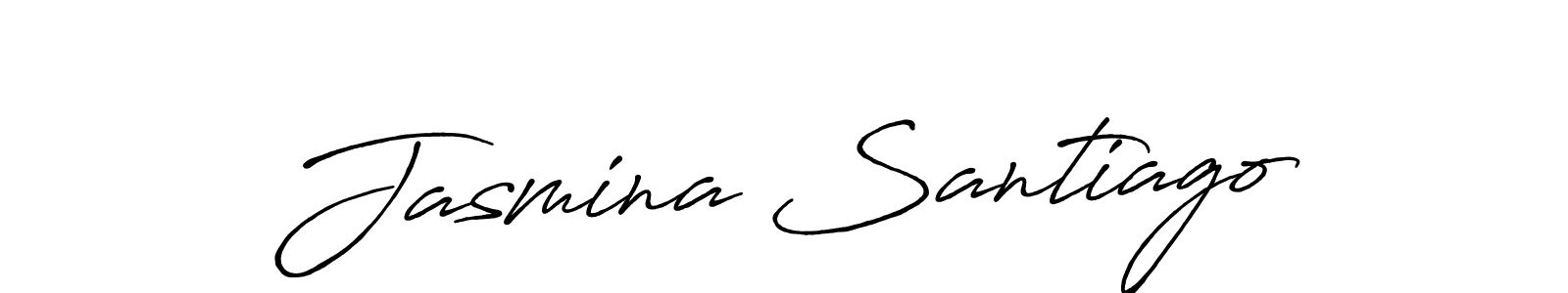 This is the best signature style for the Jasmina Santiago name. Also you like these signature font (Antro_Vectra_Bolder). Mix name signature. Jasmina Santiago signature style 7 images and pictures png