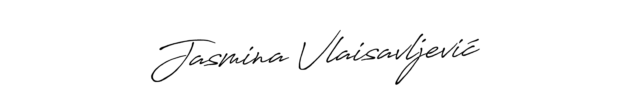 Make a beautiful signature design for name Jasmina Vlaisavljević. With this signature (Antro_Vectra_Bolder) style, you can create a handwritten signature for free. Jasmina Vlaisavljević signature style 7 images and pictures png