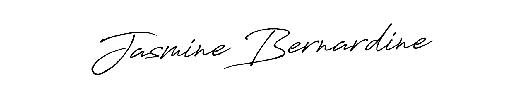 Jasmine Bernardine stylish signature style. Best Handwritten Sign (Antro_Vectra_Bolder) for my name. Handwritten Signature Collection Ideas for my name Jasmine Bernardine. Jasmine Bernardine signature style 7 images and pictures png