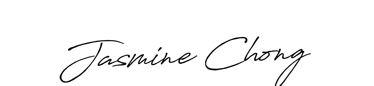 Jasmine Chong stylish signature style. Best Handwritten Sign (Antro_Vectra_Bolder) for my name. Handwritten Signature Collection Ideas for my name Jasmine Chong. Jasmine Chong signature style 7 images and pictures png