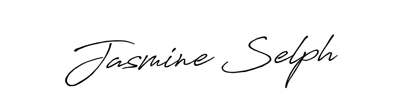 Jasmine Selph stylish signature style. Best Handwritten Sign (Antro_Vectra_Bolder) for my name. Handwritten Signature Collection Ideas for my name Jasmine Selph. Jasmine Selph signature style 7 images and pictures png