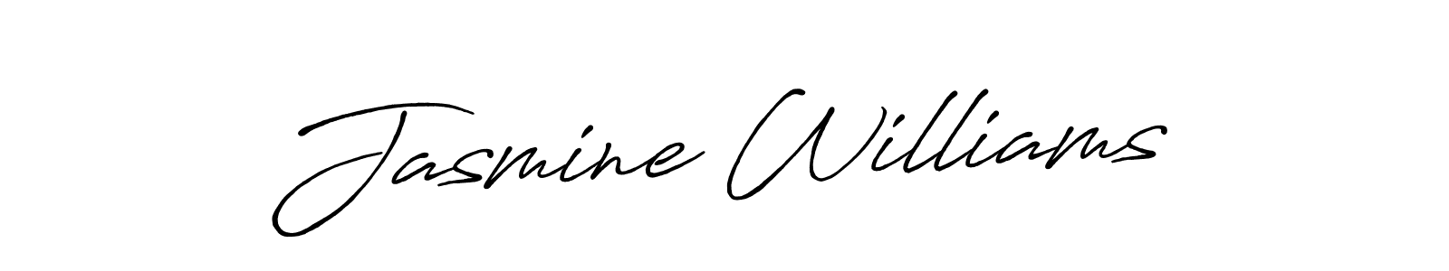 Design your own signature with our free online signature maker. With this signature software, you can create a handwritten (Antro_Vectra_Bolder) signature for name Jasmine Williams. Jasmine Williams signature style 7 images and pictures png