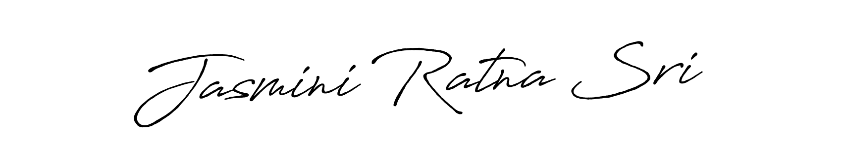 Create a beautiful signature design for name Jasmini Ratna Sri. With this signature (Antro_Vectra_Bolder) fonts, you can make a handwritten signature for free. Jasmini Ratna Sri signature style 7 images and pictures png