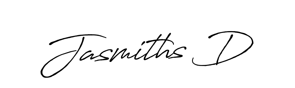 Similarly Antro_Vectra_Bolder is the best handwritten signature design. Signature creator online .You can use it as an online autograph creator for name Jasmiths D. Jasmiths D signature style 7 images and pictures png