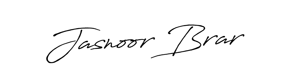 How to make Jasnoor Brar signature? Antro_Vectra_Bolder is a professional autograph style. Create handwritten signature for Jasnoor Brar name. Jasnoor Brar signature style 7 images and pictures png