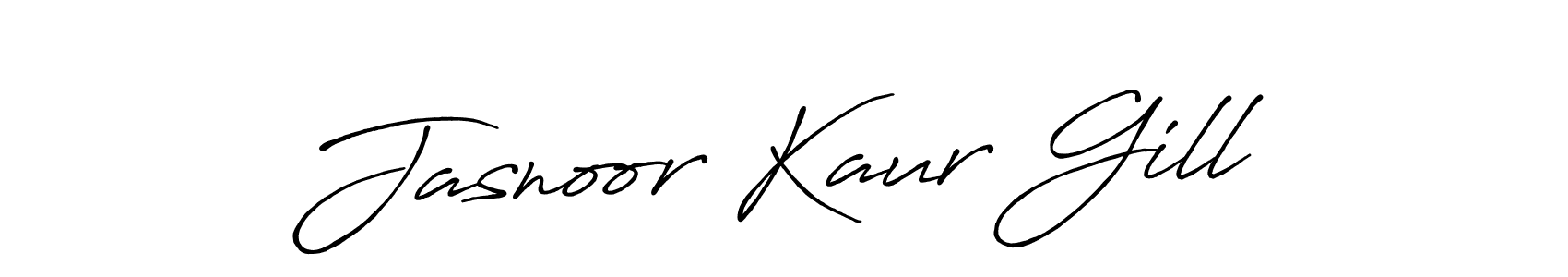 Antro_Vectra_Bolder is a professional signature style that is perfect for those who want to add a touch of class to their signature. It is also a great choice for those who want to make their signature more unique. Get Jasnoor Kaur Gill name to fancy signature for free. Jasnoor Kaur Gill signature style 7 images and pictures png