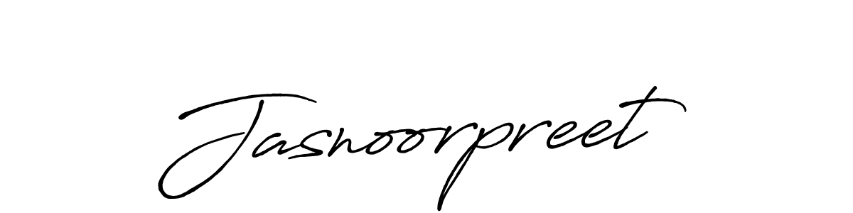 How to make Jasnoorpreet name signature. Use Antro_Vectra_Bolder style for creating short signs online. This is the latest handwritten sign. Jasnoorpreet signature style 7 images and pictures png
