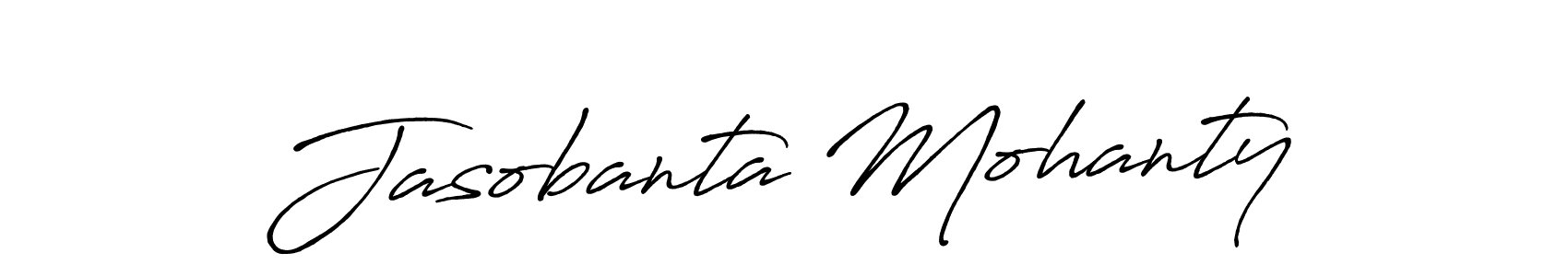 Design your own signature with our free online signature maker. With this signature software, you can create a handwritten (Antro_Vectra_Bolder) signature for name Jasobanta Mohanty. Jasobanta Mohanty signature style 7 images and pictures png