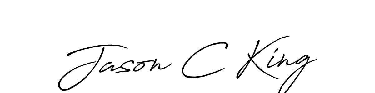 The best way (Antro_Vectra_Bolder) to make a short signature is to pick only two or three words in your name. The name Jason C King include a total of six letters. For converting this name. Jason C King signature style 7 images and pictures png