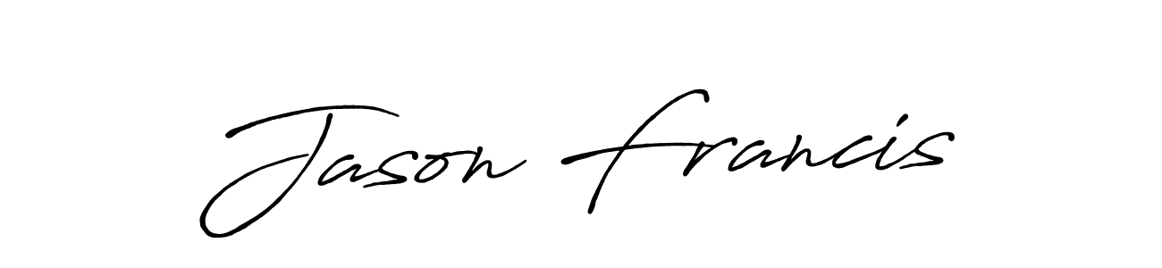 How to make Jason Francis signature? Antro_Vectra_Bolder is a professional autograph style. Create handwritten signature for Jason Francis name. Jason Francis signature style 7 images and pictures png