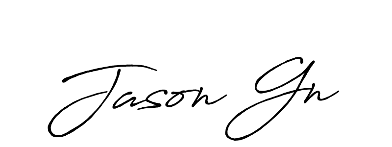 Design your own signature with our free online signature maker. With this signature software, you can create a handwritten (Antro_Vectra_Bolder) signature for name Jason Gn. Jason Gn signature style 7 images and pictures png