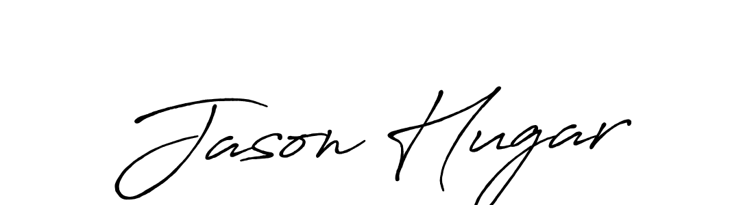 Make a beautiful signature design for name Jason Hugar. With this signature (Antro_Vectra_Bolder) style, you can create a handwritten signature for free. Jason Hugar signature style 7 images and pictures png