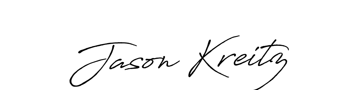 How to make Jason Kreitz name signature. Use Antro_Vectra_Bolder style for creating short signs online. This is the latest handwritten sign. Jason Kreitz signature style 7 images and pictures png