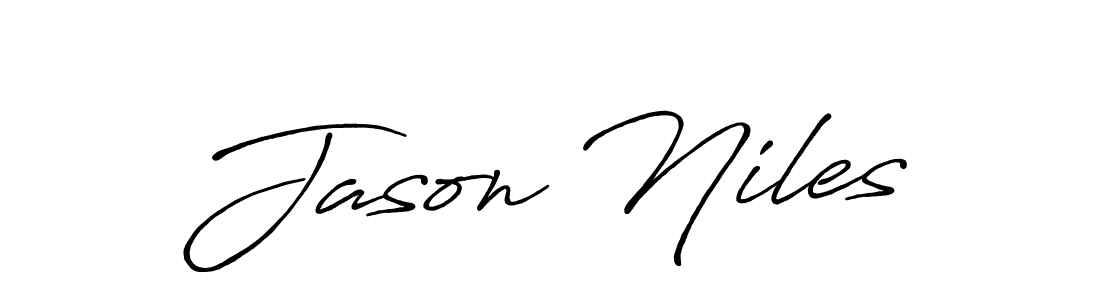 The best way (Antro_Vectra_Bolder) to make a short signature is to pick only two or three words in your name. The name Jason Niles include a total of six letters. For converting this name. Jason Niles signature style 7 images and pictures png