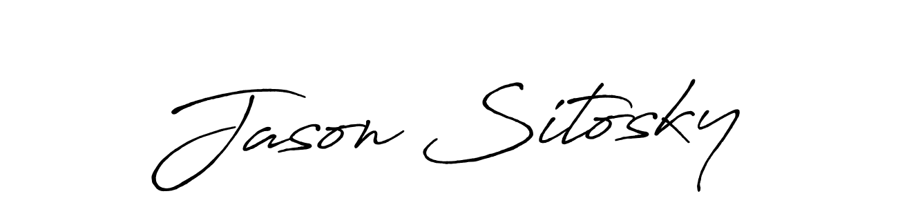 Also we have Jason Sitosky name is the best signature style. Create professional handwritten signature collection using Antro_Vectra_Bolder autograph style. Jason Sitosky signature style 7 images and pictures png