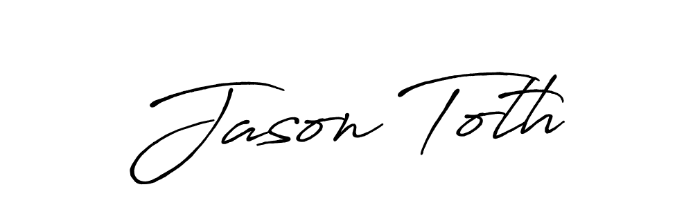 It looks lik you need a new signature style for name Jason Toth. Design unique handwritten (Antro_Vectra_Bolder) signature with our free signature maker in just a few clicks. Jason Toth signature style 7 images and pictures png