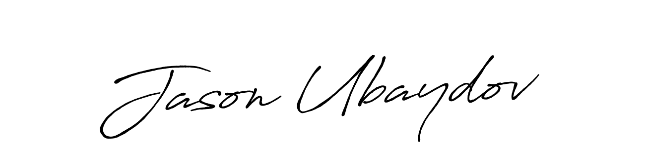 Also we have Jason Ubaydov name is the best signature style. Create professional handwritten signature collection using Antro_Vectra_Bolder autograph style. Jason Ubaydov signature style 7 images and pictures png