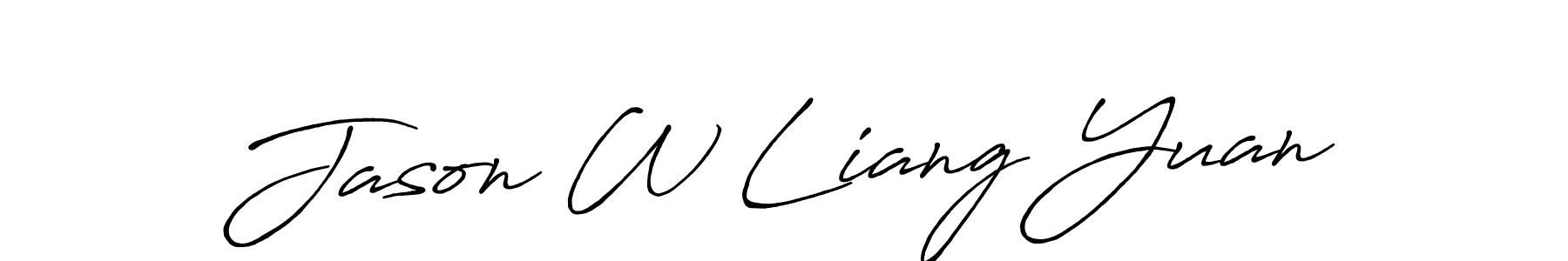 if you are searching for the best signature style for your name Jason W Liang Yuan. so please give up your signature search. here we have designed multiple signature styles  using Antro_Vectra_Bolder. Jason W Liang Yuan signature style 7 images and pictures png