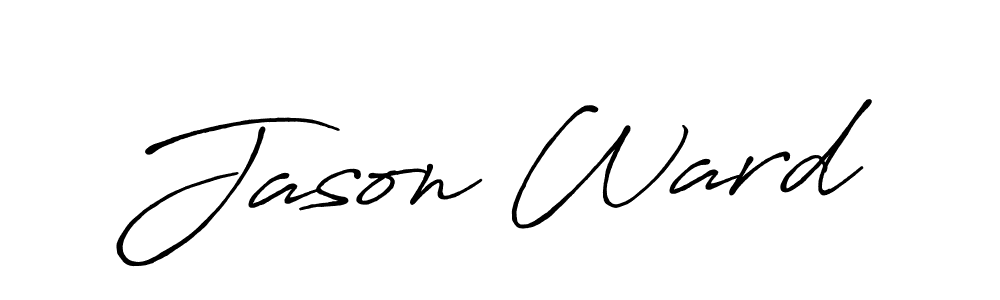 How to make Jason Ward name signature. Use Antro_Vectra_Bolder style for creating short signs online. This is the latest handwritten sign. Jason Ward signature style 7 images and pictures png