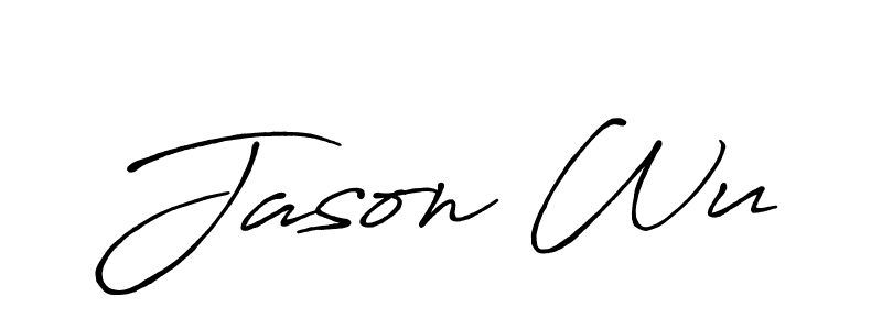 Use a signature maker to create a handwritten signature online. With this signature software, you can design (Antro_Vectra_Bolder) your own signature for name Jason Wu. Jason Wu signature style 7 images and pictures png