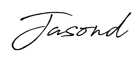 Discover the perfect balance of readability and style for Jasond with Antro_Vectra_Bolder font. Create your dream signature today. Jasond signature style 7 images and pictures png