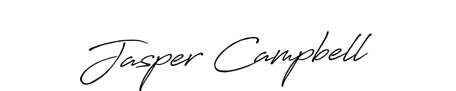 Create a beautiful signature design for name Jasper Campbell. With this signature (Antro_Vectra_Bolder) fonts, you can make a handwritten signature for free. Jasper Campbell signature style 7 images and pictures png