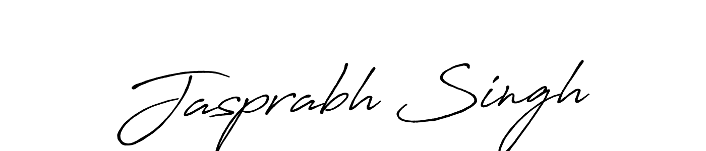 Jasprabh Singh stylish signature style. Best Handwritten Sign (Antro_Vectra_Bolder) for my name. Handwritten Signature Collection Ideas for my name Jasprabh Singh. Jasprabh Singh signature style 7 images and pictures png