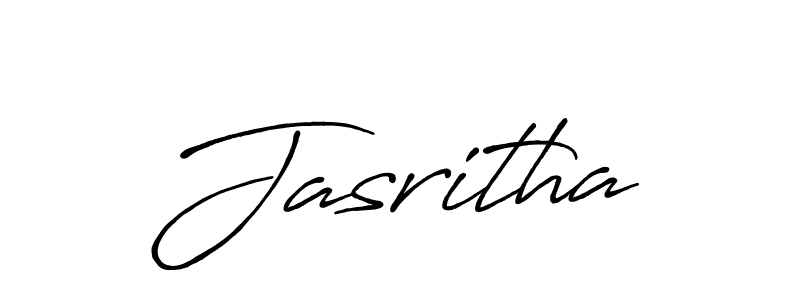 How to make Jasritha signature? Antro_Vectra_Bolder is a professional autograph style. Create handwritten signature for Jasritha name. Jasritha signature style 7 images and pictures png