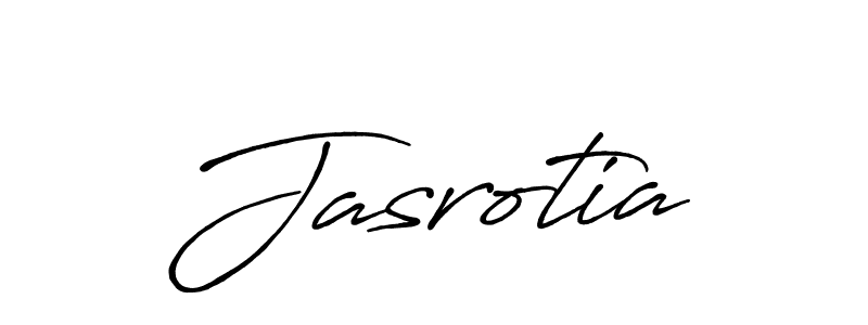 Design your own signature with our free online signature maker. With this signature software, you can create a handwritten (Antro_Vectra_Bolder) signature for name Jasrotia. Jasrotia signature style 7 images and pictures png