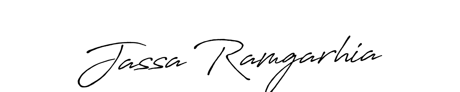 You should practise on your own different ways (Antro_Vectra_Bolder) to write your name (Jassa Ramgarhia) in signature. don't let someone else do it for you. Jassa Ramgarhia signature style 7 images and pictures png