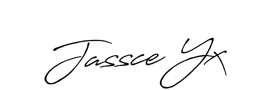 Create a beautiful signature design for name Jassce Yx. With this signature (Antro_Vectra_Bolder) fonts, you can make a handwritten signature for free. Jassce Yx signature style 7 images and pictures png