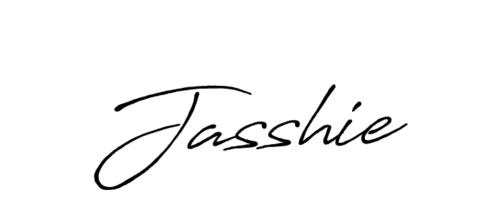 Jasshie stylish signature style. Best Handwritten Sign (Antro_Vectra_Bolder) for my name. Handwritten Signature Collection Ideas for my name Jasshie. Jasshie signature style 7 images and pictures png