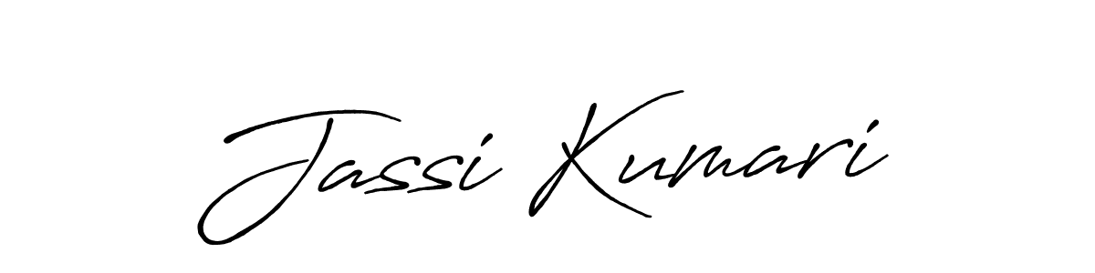 Use a signature maker to create a handwritten signature online. With this signature software, you can design (Antro_Vectra_Bolder) your own signature for name Jassi Kumari. Jassi Kumari signature style 7 images and pictures png