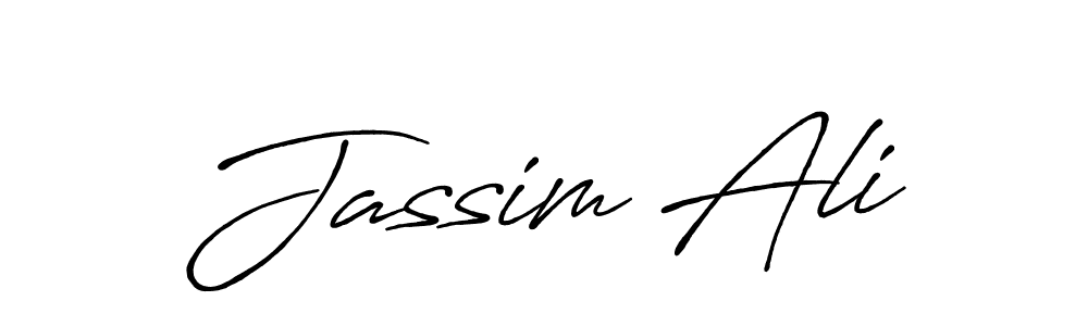 Design your own signature with our free online signature maker. With this signature software, you can create a handwritten (Antro_Vectra_Bolder) signature for name Jassim Ali. Jassim Ali signature style 7 images and pictures png