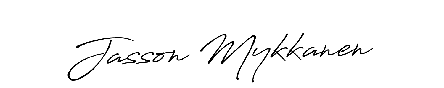 Design your own signature with our free online signature maker. With this signature software, you can create a handwritten (Antro_Vectra_Bolder) signature for name Jasson Mykkanen. Jasson Mykkanen signature style 7 images and pictures png