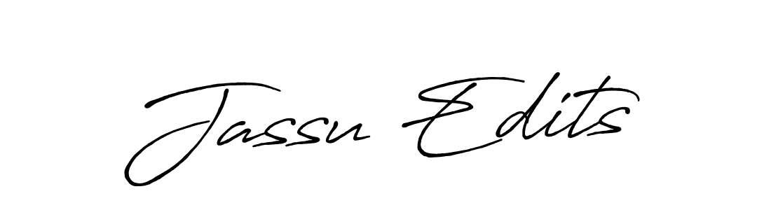 Make a beautiful signature design for name Jassu Edits. Use this online signature maker to create a handwritten signature for free. Jassu Edits signature style 7 images and pictures png