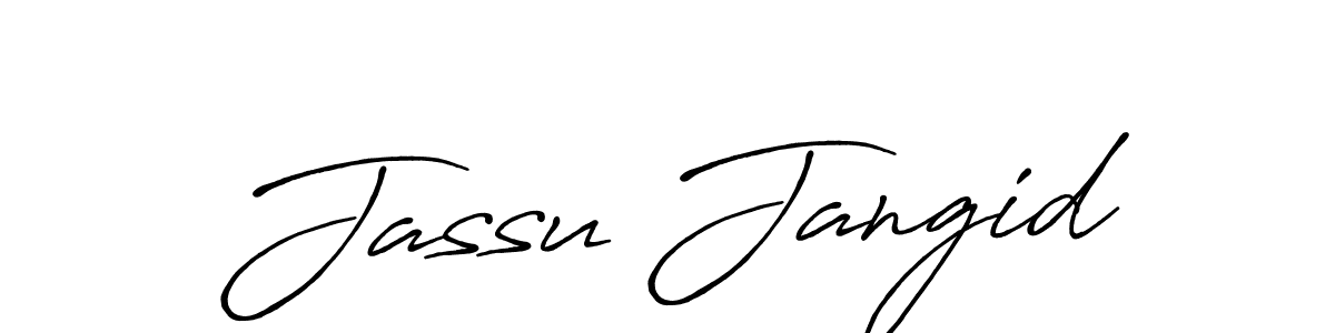 Once you've used our free online signature maker to create your best signature Antro_Vectra_Bolder style, it's time to enjoy all of the benefits that Jassu Jangid name signing documents. Jassu Jangid signature style 7 images and pictures png