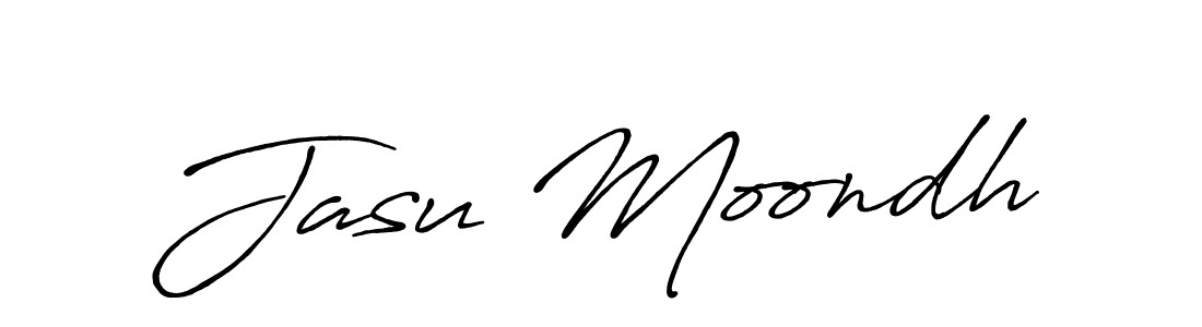 Create a beautiful signature design for name Jasu Moondh. With this signature (Antro_Vectra_Bolder) fonts, you can make a handwritten signature for free. Jasu Moondh signature style 7 images and pictures png