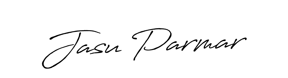 if you are searching for the best signature style for your name Jasu Parmar. so please give up your signature search. here we have designed multiple signature styles  using Antro_Vectra_Bolder. Jasu Parmar signature style 7 images and pictures png