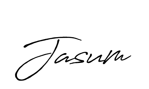 Make a beautiful signature design for name Jasum. With this signature (Antro_Vectra_Bolder) style, you can create a handwritten signature for free. Jasum signature style 7 images and pictures png