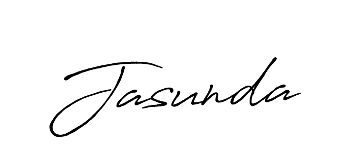 Make a beautiful signature design for name Jasunda. With this signature (Antro_Vectra_Bolder) style, you can create a handwritten signature for free. Jasunda signature style 7 images and pictures png