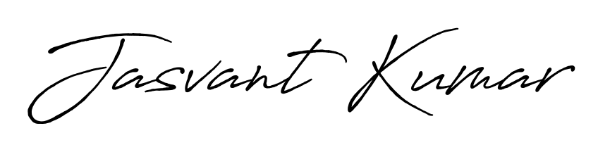 Give your name Jasvant Kumar an exquisite flair with the Antro_Vectra_Bolder script font. Ideal for contracts, resumes, and formal letterheads. Jasvant Kumar signature style 7 images and pictures png