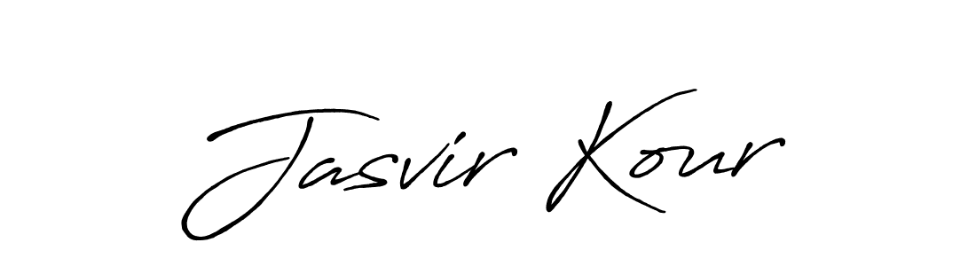 Make a beautiful signature design for name Jasvir Kour. With this signature (Antro_Vectra_Bolder) style, you can create a handwritten signature for free. Jasvir Kour signature style 7 images and pictures png