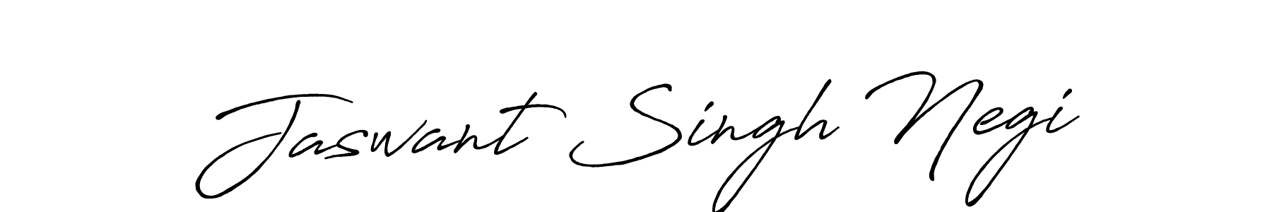 Make a beautiful signature design for name Jaswant Singh Negi. With this signature (Antro_Vectra_Bolder) style, you can create a handwritten signature for free. Jaswant Singh Negi signature style 7 images and pictures png